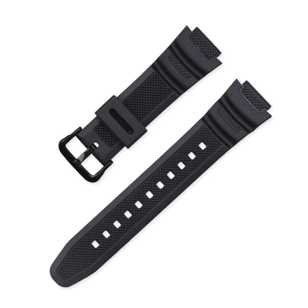 Tyogeephy Tyogeephy Impermeable resina natural Reemplazo Correa 18mm para Casio AQ- S800W SGW-300H MRW-200H AE-1200 W-800H W-735H