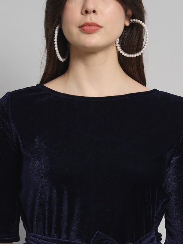 Image of Vaararo Women Dress Shirt, Velvet, Regular Fit
