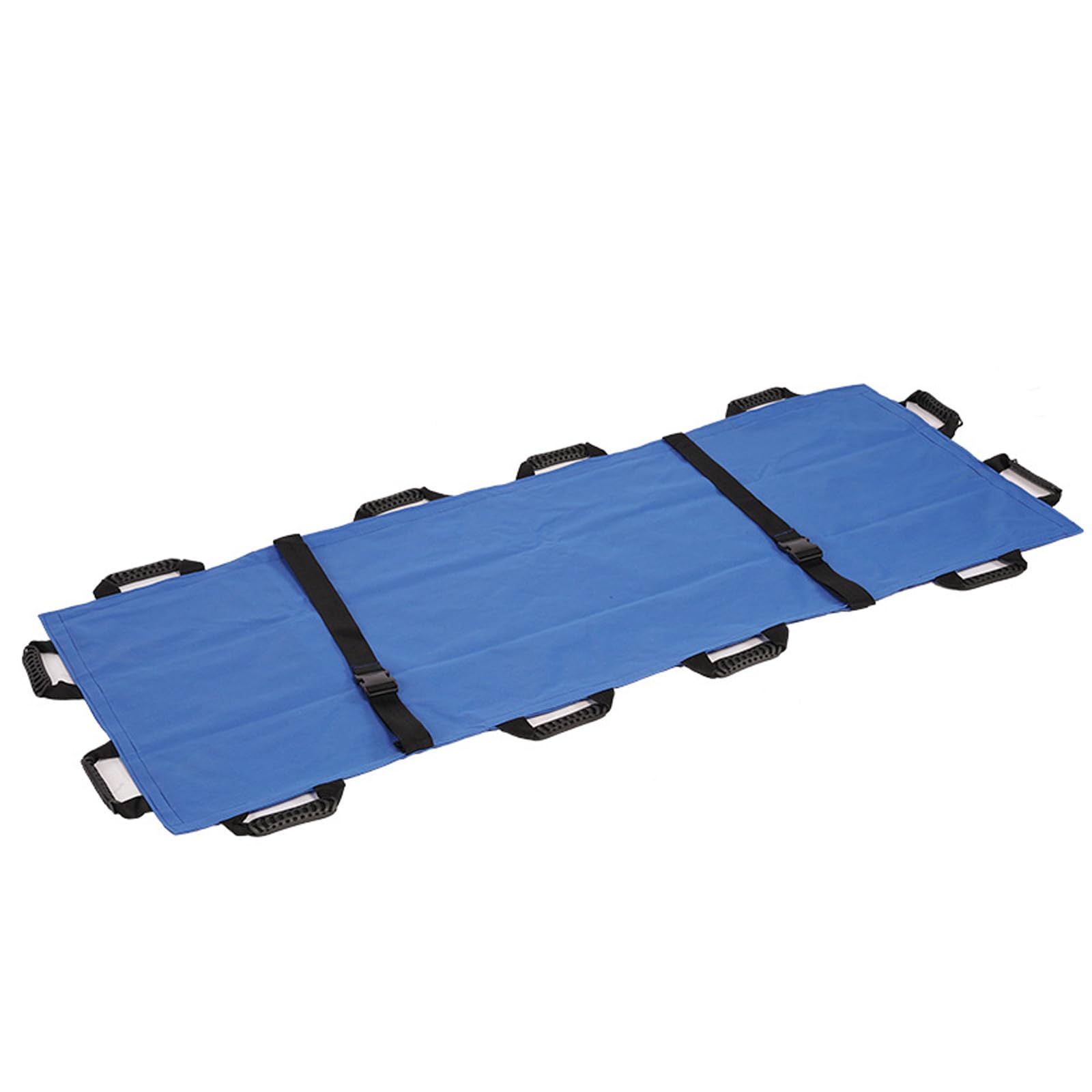 Camilla Plegable Oxford Impermeable para Rescate de Emergencia, Unidad de Transporte portátil con 12 Asas, desechable para traslado de Pacientes y evacuación de heridos.,Blue
