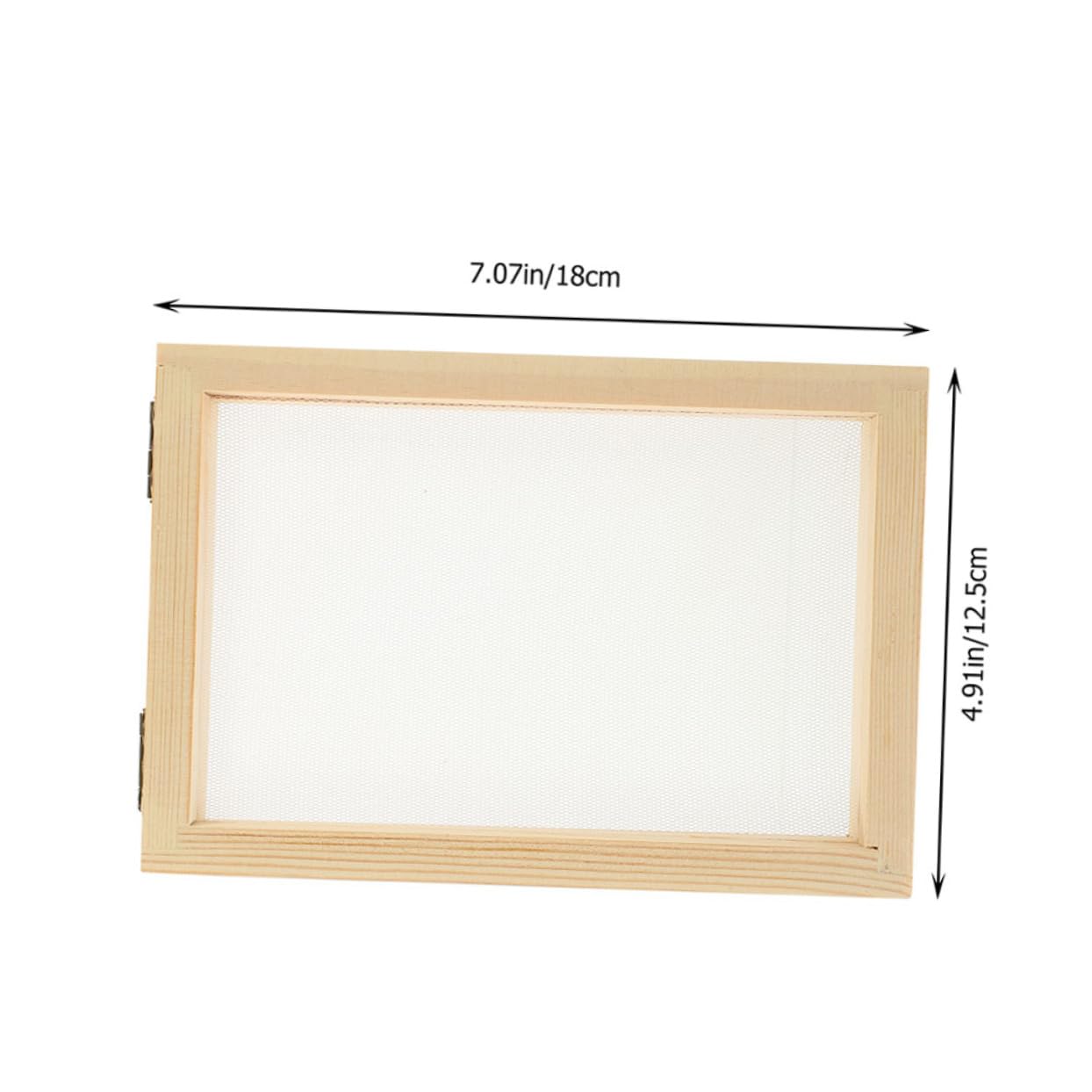 VILLCASE 10 Pezzi Cornice in Legno per Creazione Carta Fatta Mano Kit Fai da Te per Telaio Artigianale in Legno Naturale Resistente e Facile da per Attività Educative Famiglia