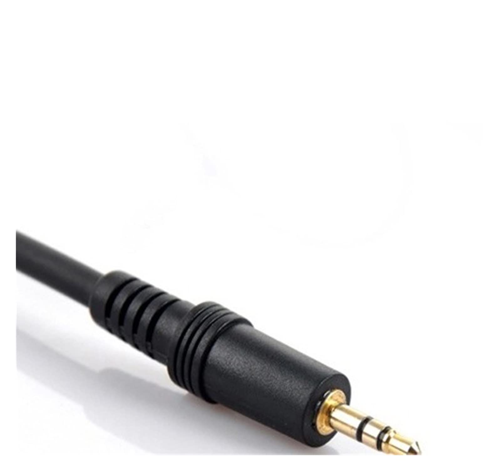 EVURU Noir 5 mètres de 3,5 mm mâle au câble Audio Masculine à mâle câble Aux Compatible with Ordinateur Ordinateur Ordinateur Portable Tablette d'ordinateur Portable, Haut-Parleur, amplificateur