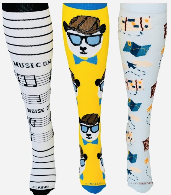 Legacy Compressions - Compression Socks 20-30 Pressure, 3 Pack Variety Unisex (2XL)