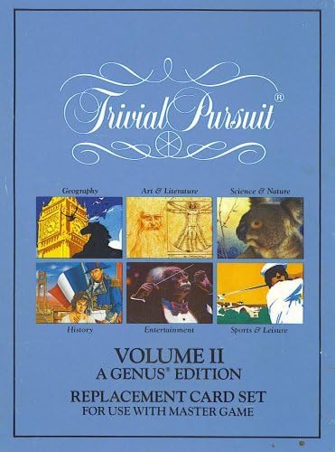 Trivial Pursuit Volume II - Juego de tarjetas de repuesto para usar con juego maestro Trivial Pursuit Volume II - Juego de tarjetas de repuesto para usar con juego maestro