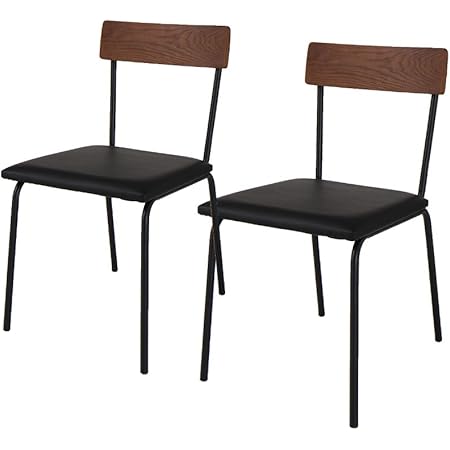 Amazon ダイニングチェア 2脚セット 木製 アイアン チェア イス 椅子 シンプル モダン おしゃれ ダイニング 新生活 ダイニングチェア オンライン通販