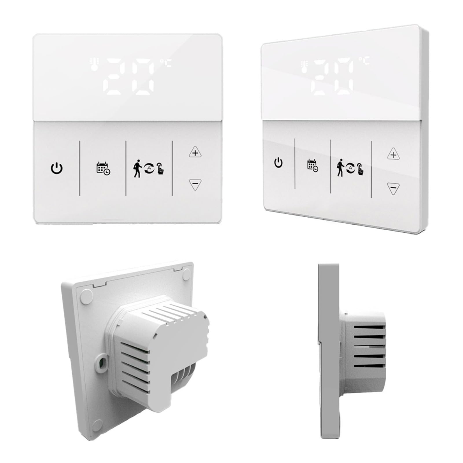 Inteligentny termostat, Ekran LCD Termostat Tuya, kocioł gazowy Regulator temperatury w pomieszczeniu grzewczym współpracuje z inteligentnym życiem(Water Heating)