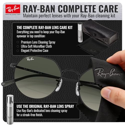 Image of Ray-Ban RB3565 JACK Square-Round Shaped Sunglasses for Men & Women with Official RAYBAN Eyewear Kit