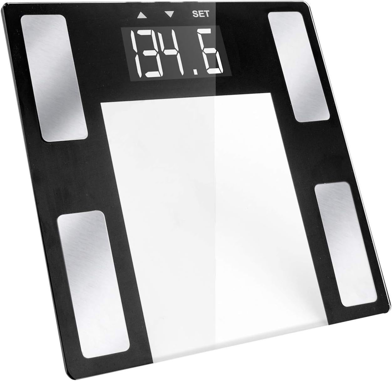 Vivitar PS-V163-S Body Analysis Digital Bathroom Scale With An Easy To Read LCD Display Wireless Weight Smart Body Fat Scale Sleek Tempered Glass Platform, Large Display, 400 Pounds, Silver-image-19
