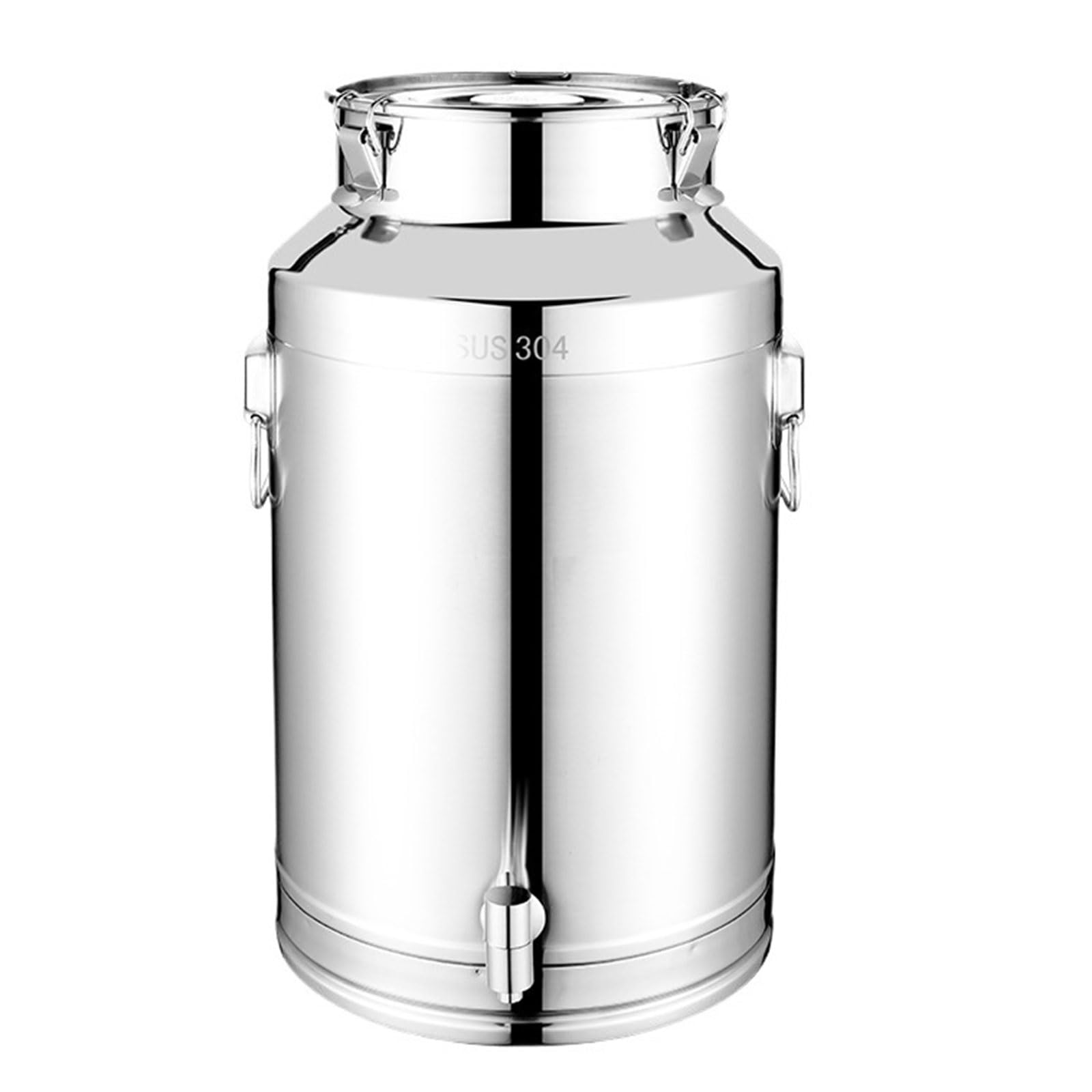 Shurhome Premium Metal Drink Can 5L with Sealed Cover Rustless for Taste Preservation Sturdy Permanent Liquid Storage Vessel