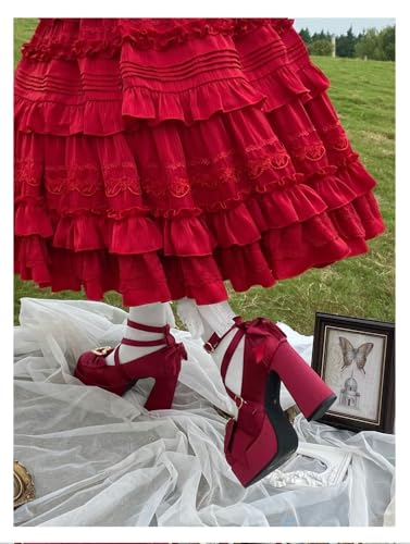 BB BEROBELLO FASHION IS AN ATTITUDE Mousse Heart Sweet/Gothic Lolita Cosplay High Heels Platform Shoes Mary Janes Women's Pumps4