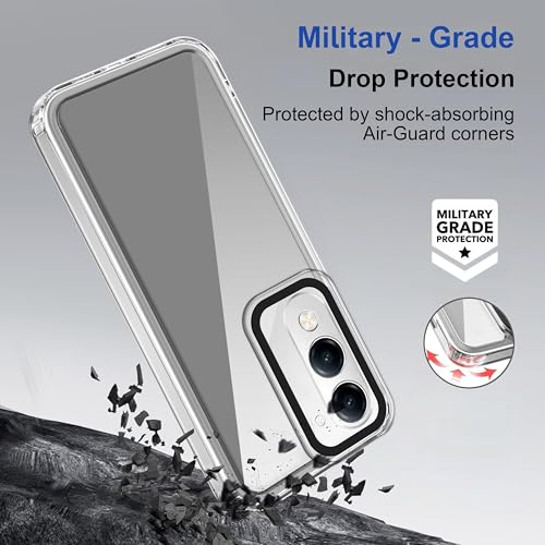 Image of amazon basics Back Case Cover for Vivo Y19 5G | Compatible for Vivo Y19 5G Back Cover | Case Cover with Camera Protection | (TPU + PC | Transparent)