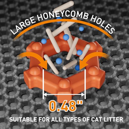 Image of Cat Litter Mat 47 inchx33 inch Urine-Proof XL Litter Mat for Litter Box Mat