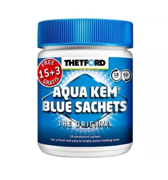 Bolsitas hidrosolubles para WC Aqua kem Blue de Thetford Bote de 15+3 Gratis