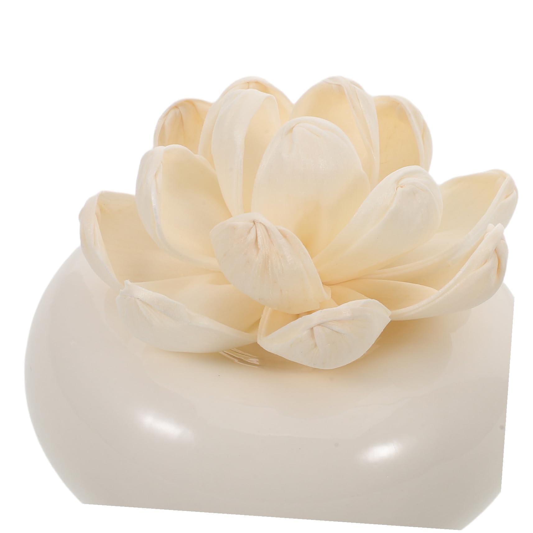 Diffusore di Aromi in Ceramica Bianca, Passivo e Portatile | Assorbimento Dell’olio, Rilascio Lento, per Camera e Scrivania, Finitura Elegante e Raffinata