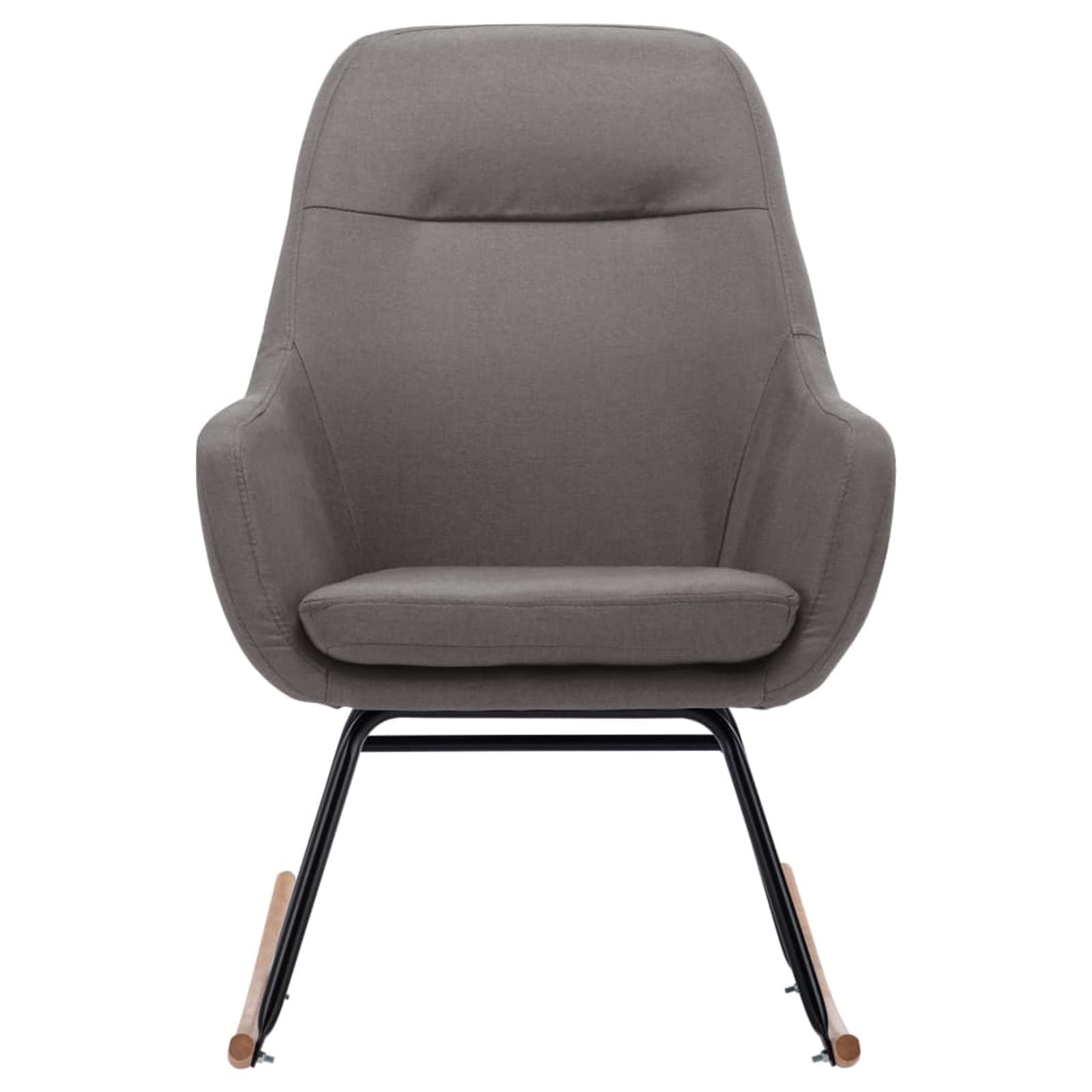 Homgoday Silla Mecedora de Tela Gris claroMecedoras sillón Mecedora sillones Comodos Sillon Relax butaca Lactancia Silla Lectura