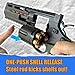 BSHSM Green Revolver Toy Gun for Kids 8+ - Outdoor Foam Bullet Blaster with 18 Shells & 100 Bullets, 32 Feet Range, Steel Ejector Rod & Auto-Rotating Cylinder for Backyard Battles