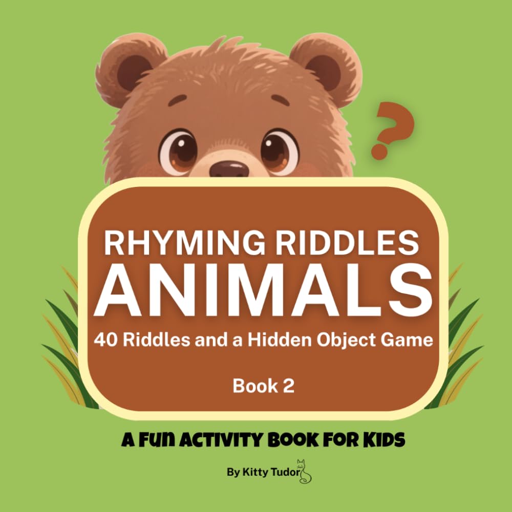 Rhyming Riddles Animals: 40 Riddles and a Hidden Object Game: A Fun Activity Book for Kids