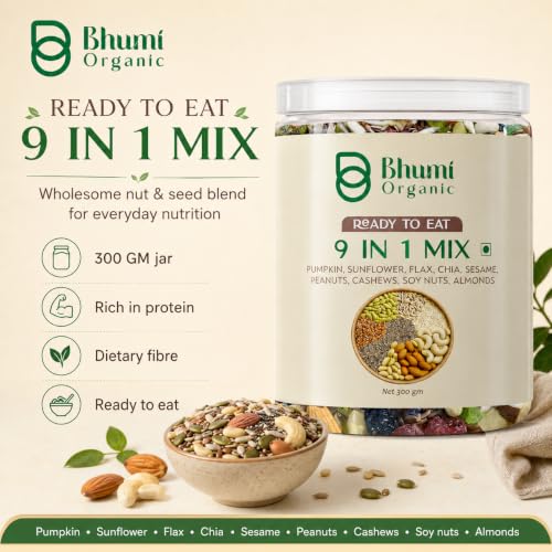 Bhumi Organic Store Bhumi Organic 9 in 1 Snack Mix 300g - Image 3