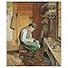 Legendarte Ferdinand Hodler Der Schuhmacher Kunstdruck auf Leinwand, cm. 80x100