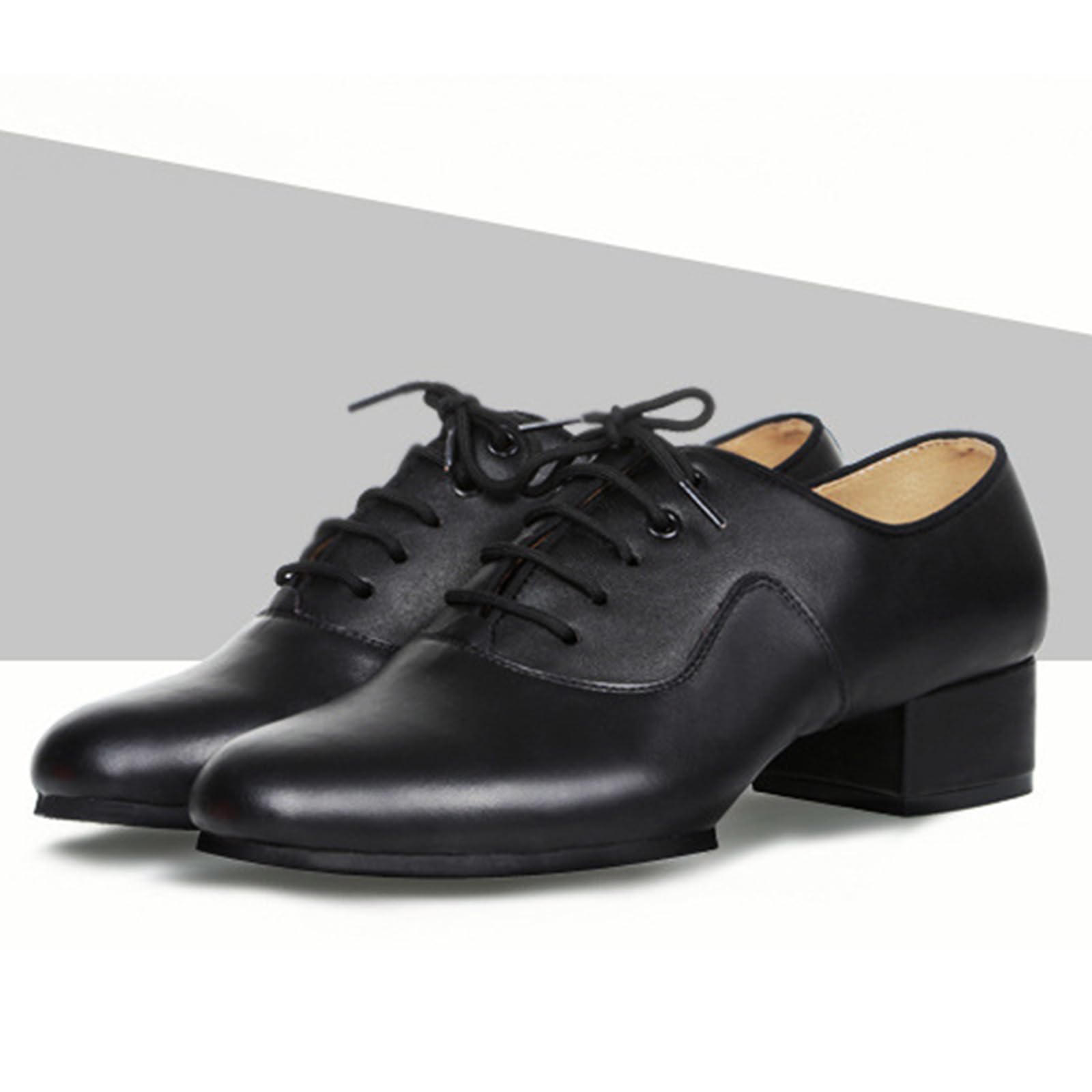Scarpe da Tip Tap Uomo,Uomini Ballroom Sneakers,Scarpe Ballo Latino Uomo Stringate Tango,Assorbimento Dell'Umidità,Adatto per Latino,Salsa,Tango,Jazz,Moderno
