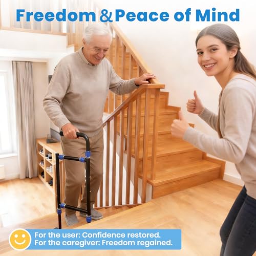 Stair Assist Cane for Seniors - Adjustable, Anti-Slip, 20% Off