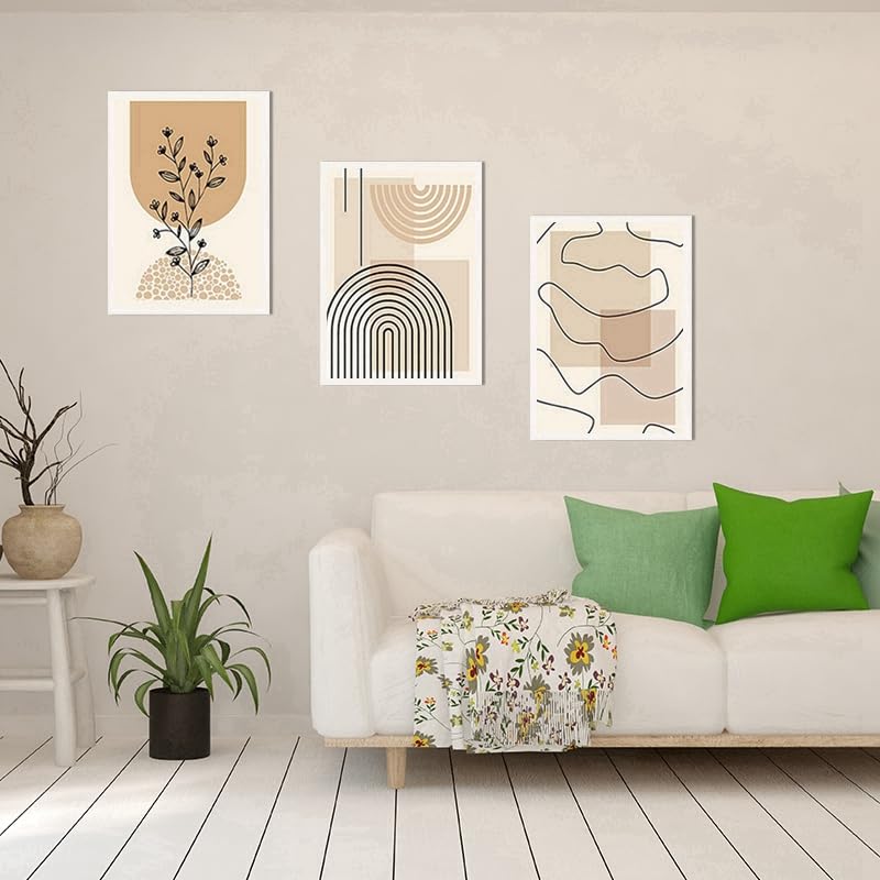 QPLGTU Geometric Abstract Poster Set, Plant Art Decoration Pictures - Image 3