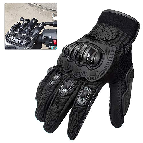 Luvas de motocicleta KKmoon com tela sensível ao toque, masculino, com dedos inteiros, motociclismo,