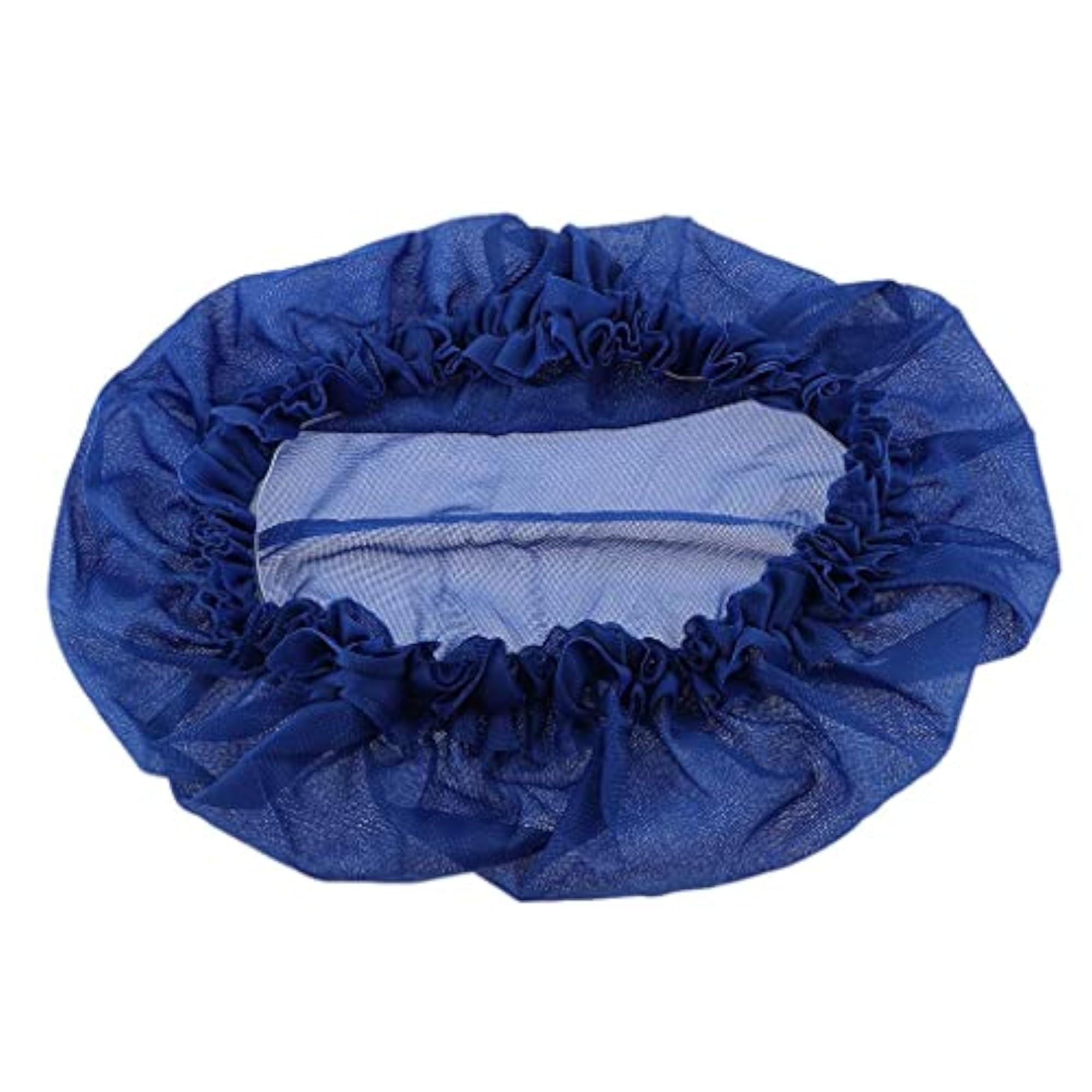 Vintage Retro Royal Court Lace Sleep Cap, Blue