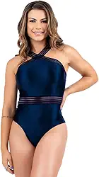 Maiô Body Modelador Afina Cintura Silhueta Levanta Bumbum Confortável Detalhes Lindos Com Fita Transparente Praia Piscina Casual Natação