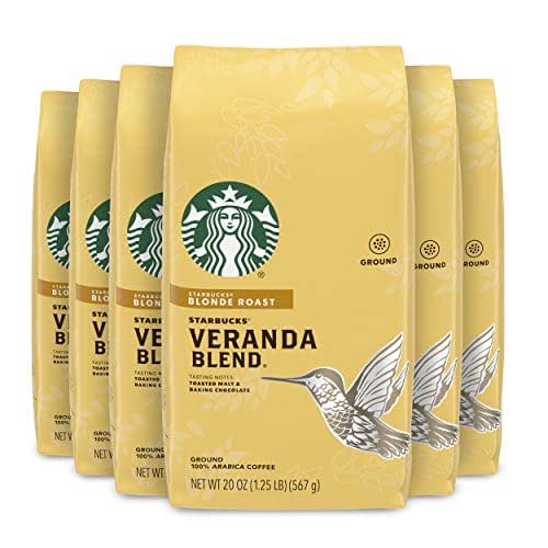 Starbucks Veranda Blend Coffee, Ground, 20-Ounce Bags, 1.25 Pound (Pack