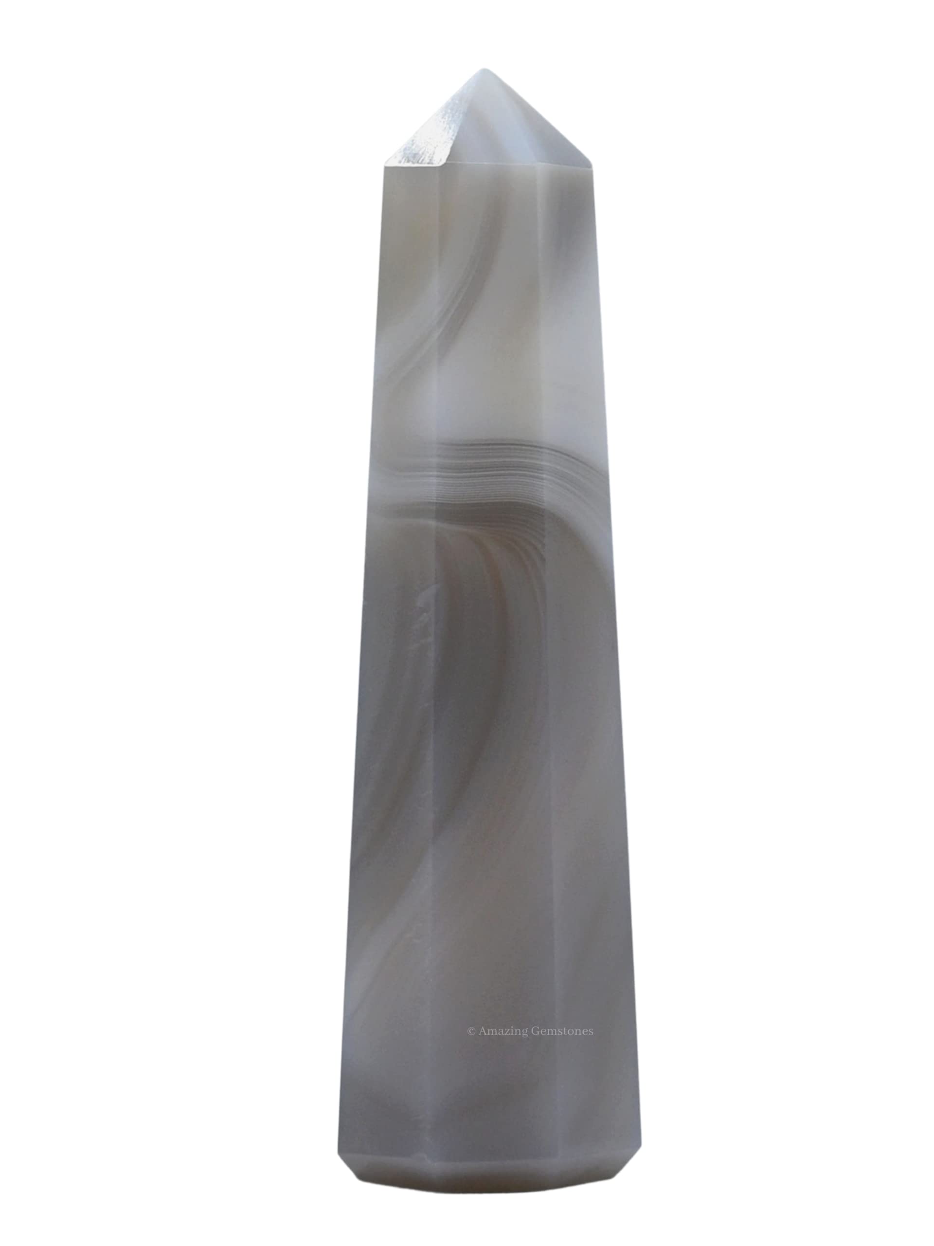 Amazing Gemstone Agate Crystal Towers ~ Natural Healing Crystal Point Obelisk for Reiki Healing and Crystal Grid (2" to 3" INCH)