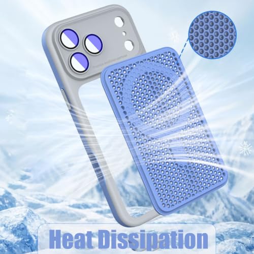 Coque dissipatrice iPhone 17 Pro Max résout la surchauffe protection caméra violette - 3
