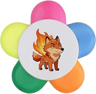 Azeeda 'Fire Wolf' Flower Shape Highlighter P...