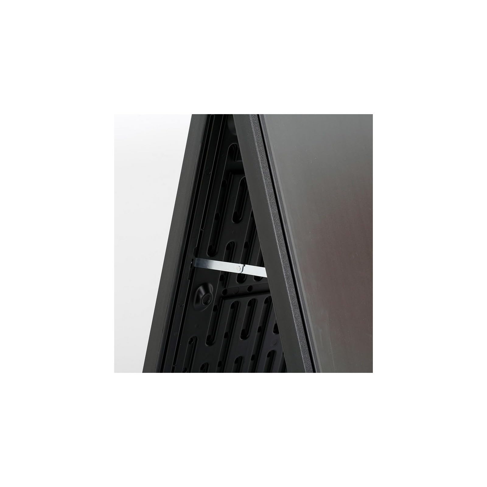 M&T DISPLAYS - Stop trottoir noir SignPro - Porte affiche extérieur sur roulettes - Noir