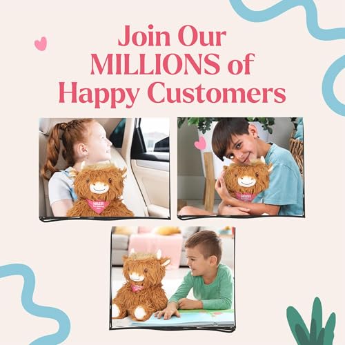 Image of Lilly's Love Weighted Stuffed Animal, 5lb | Sensory Plush for Kids & Adults | Machine Washable Plushie w /Removable Inner | Calming Weighted Stuffed Animal for Anxiety, Highland Cow