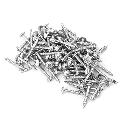Tornillos autoperforantes M4 25mm 100 unidades miniatura 6