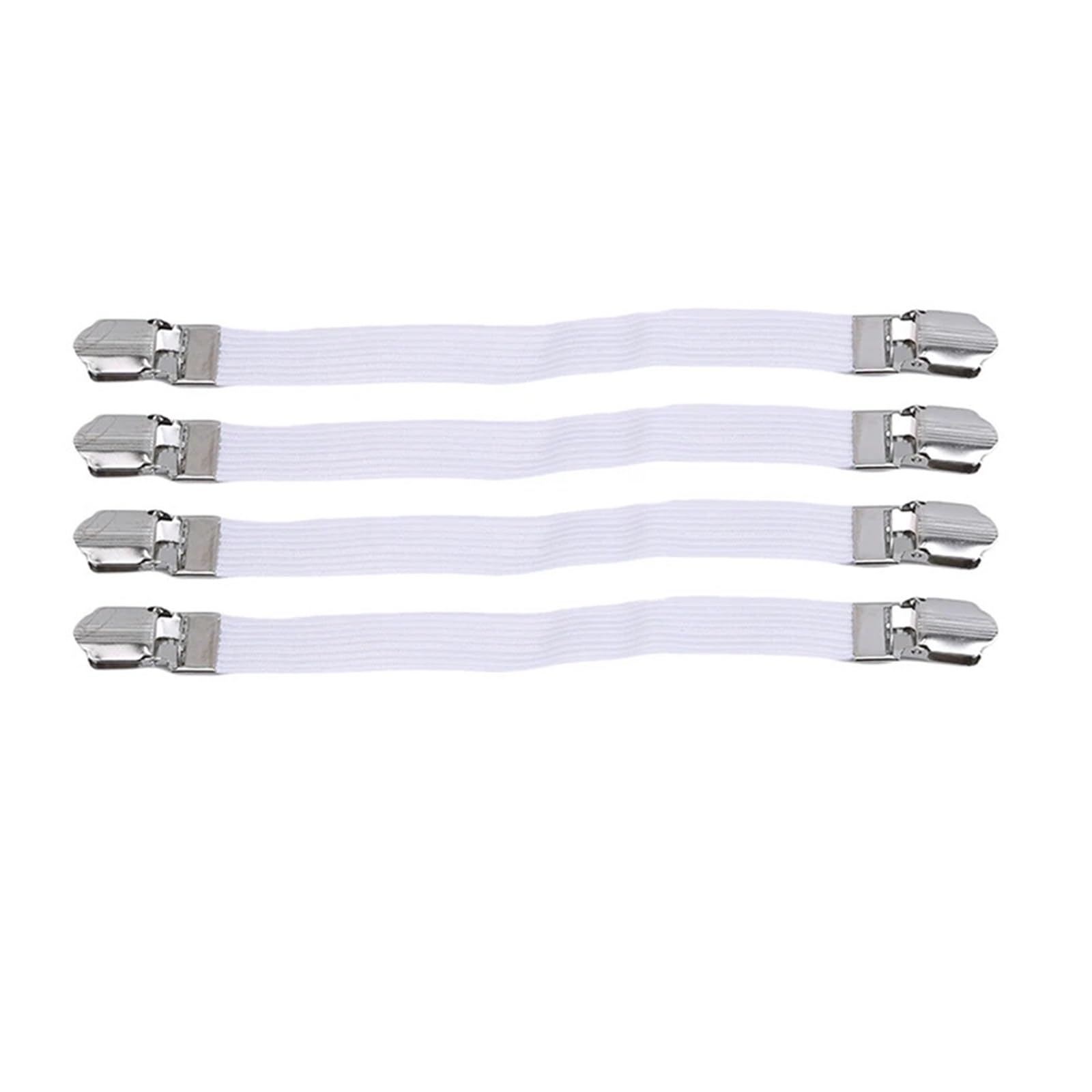 PFMSAAF bed sheet clips 4Pcs Ironing Board Cover Table Cloths Buckle Holder Sofa Clip Fasteners Brace Bed Sheet Grips Buckles Furniture for bed(White-4pcs)