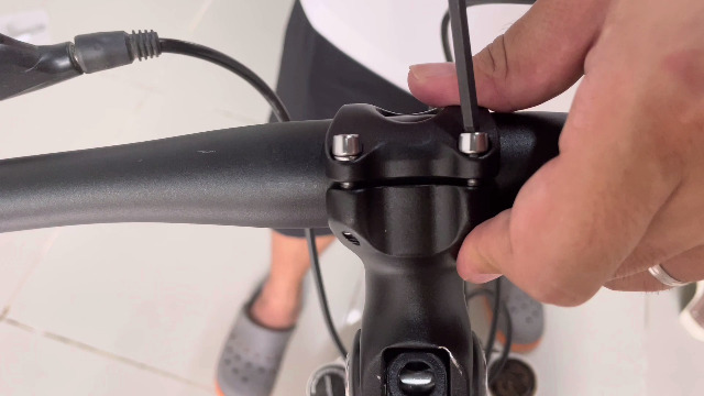 Potence De Guidon VTT Uxcell 25,4mm, 7°, 50mm - Noir - Poteau Avant