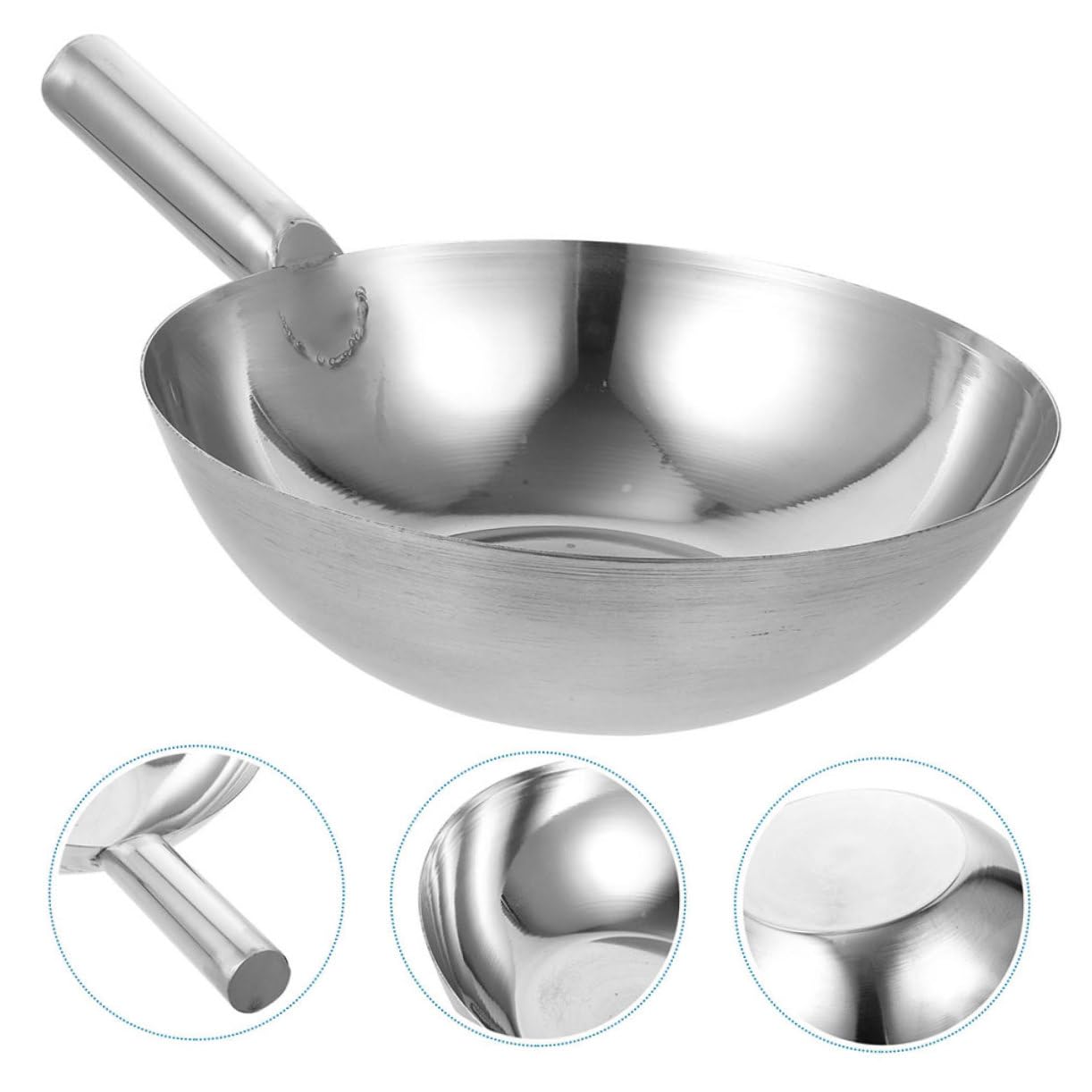 Louche à Eau en Acier Inoxydable Manche Long et Structure Épaisse, Pelle à Arroser Robuste et Peu Encombrante Cuisine et Maison