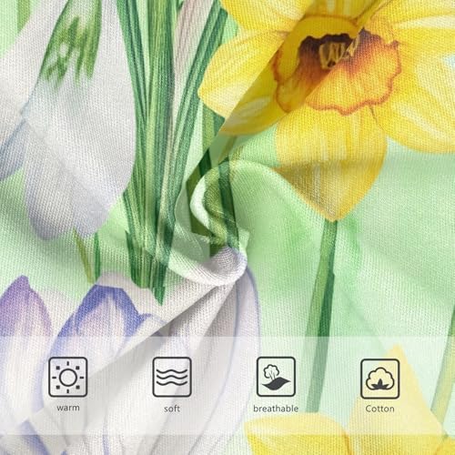 Cotton Girls Underwear Toddlers Watercolor Spring Flowers Green Girl Panties Cute Animals Underpants Briefs 2t3