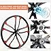 ZUKKA Bike Wheel Set 24/26 Inch Magnesium Alloy One-Piece Bike Wheels 10 Spokes Rim Front & Rear 100x135mm for 7-12s Freewheel Quick Release Axles,for Mountain/Folding/Kids Bikes