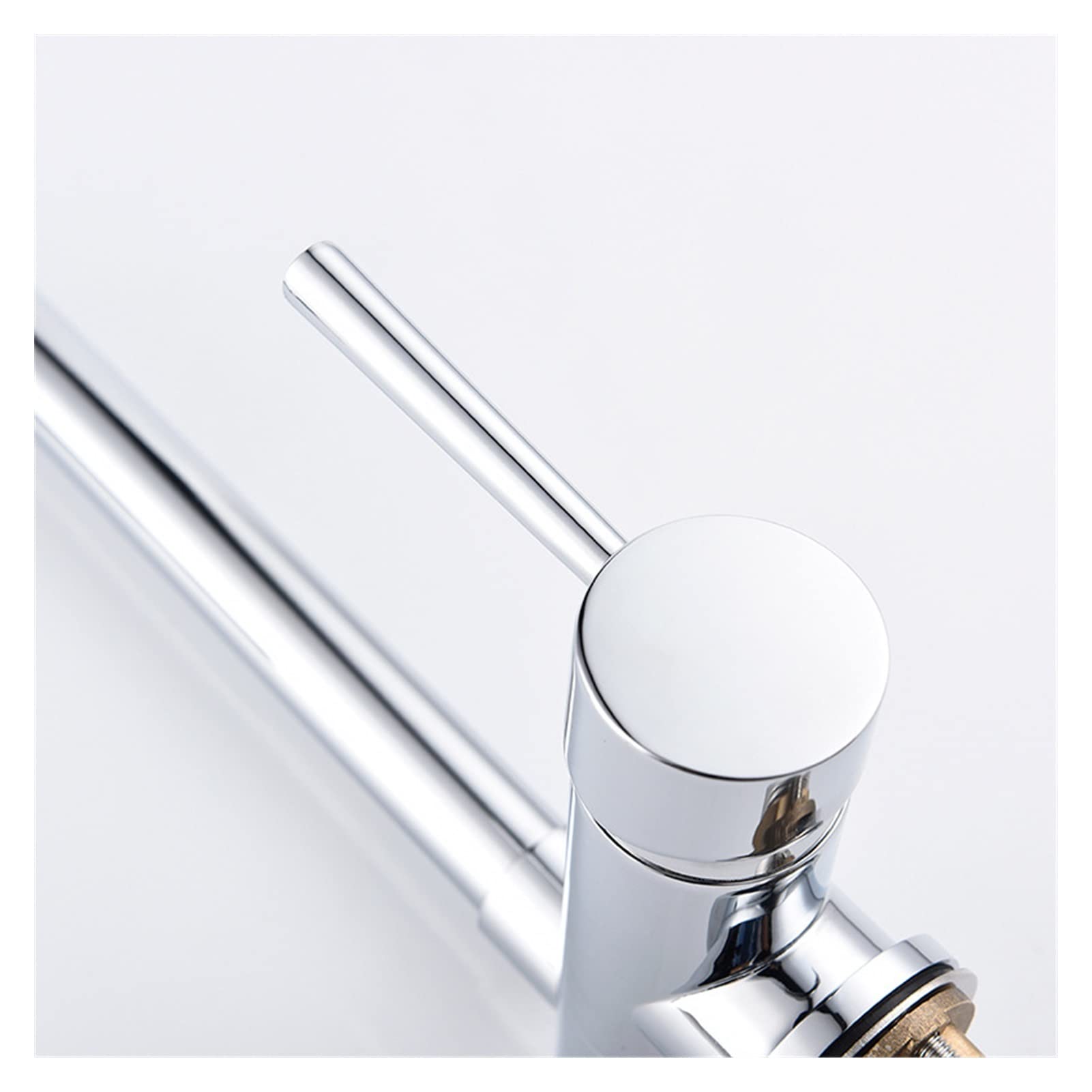 Elastyczny kran Obrotowy, Miedź Hot and Cold Seven-znakowa bateria kuchenna umywalka Składany uniwersalny kran obrotowy(Type A chrome plated)