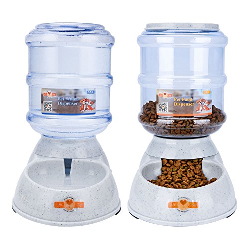 ePeTop Automatiques Distributeur de Nourriture et d'eau pour Chat et Chien 3.5L (Distributeur de...