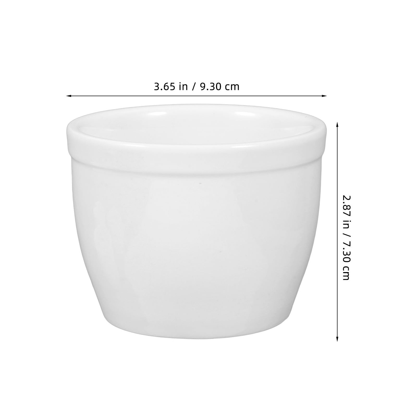 TOPBATHY 4 Piezas Taza de Postre de Cerámica de Color Claro 250ml