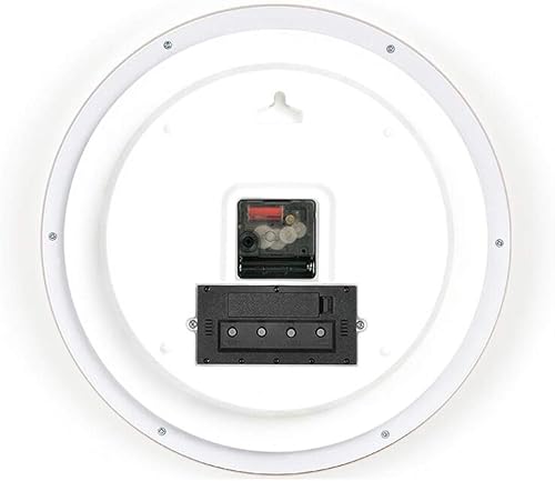Miniatura 2 de Reloj de pared con calendario, silencioso de calidad sin tictac, funciona con pilas, 14 pulgadas/13.8 in, fácil de leer, hogar, oficina, escuela,