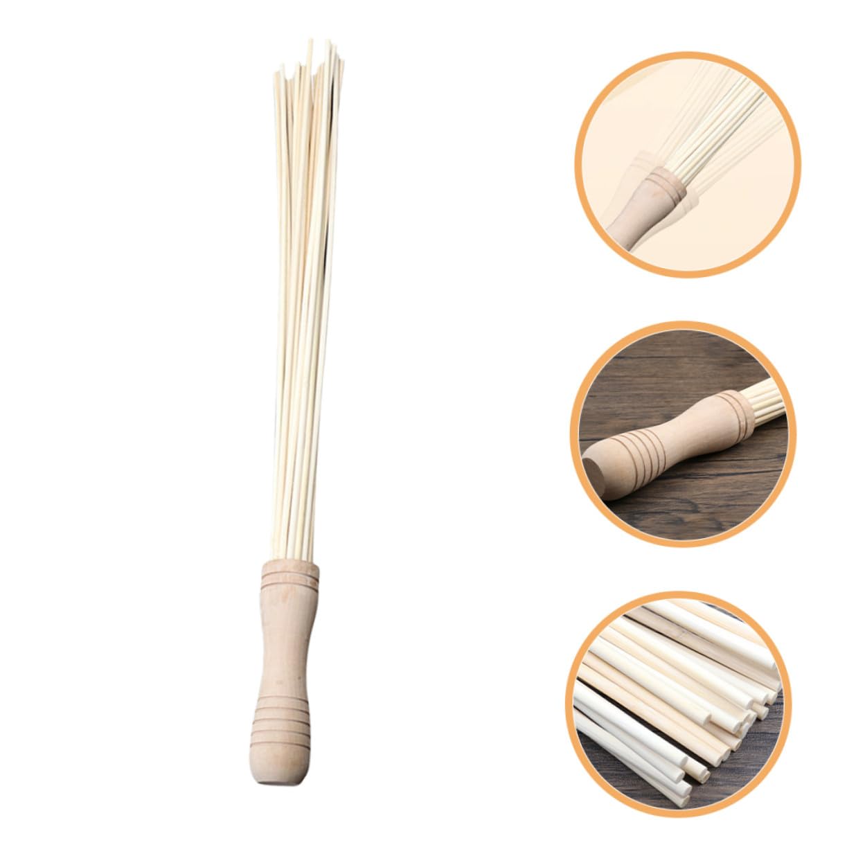 Masajeador Palo de Masaje Portátil para Cuello y Espalda de Bambú y Madera Superficie Lisa Rebabas Adecuado para Uso en Oficina y Hogar para Uso en Oficina y Hogar