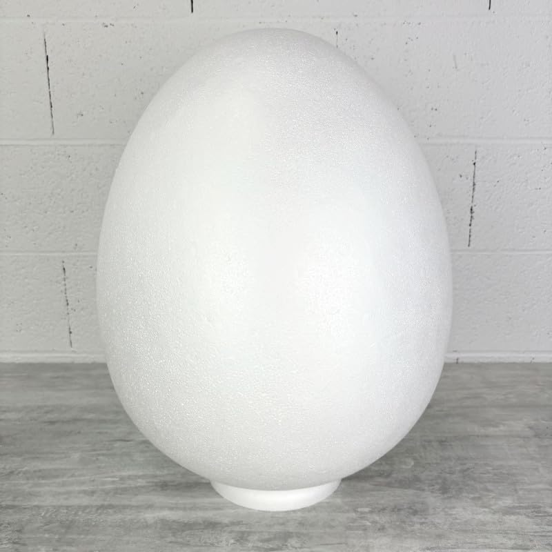 Oeuf en polystyrène Lealoo 50 cm monobloc haut de gamme pour vitrines