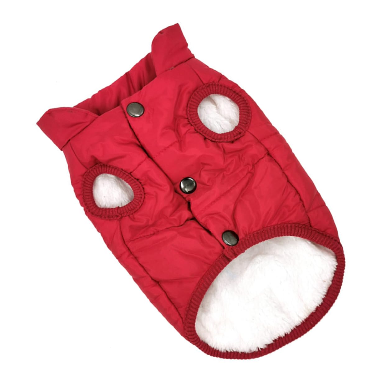 FRCOLOR 3pièces Gilet Hiver pour Chien Veste Chaude Et Confortable pour Animaux De Compagnie Vêtement Extérieur pour Promenades Hiver Rouge XS