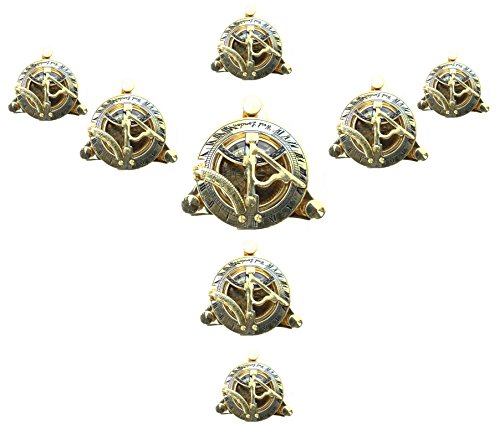 Maritime Collectible Sundial Compass Vintage Navigational Compass Shiny Brass #TOP7