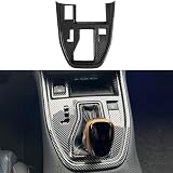 Select Lever Grip- Design Change - 2018-2019 Subaru Crosstrek & 2019 Forester 6 Kolya Center Console Gear Shift Panel Cover Trim Compatible with 2020 2021 2022 2023 2024 2025 Subaru Outback Accessories (Carbon Style with Extra Button)