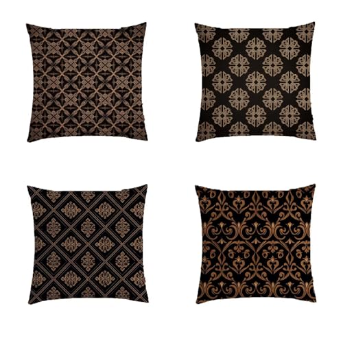 Housse de coussin 60x60cm en lin avec impression double face